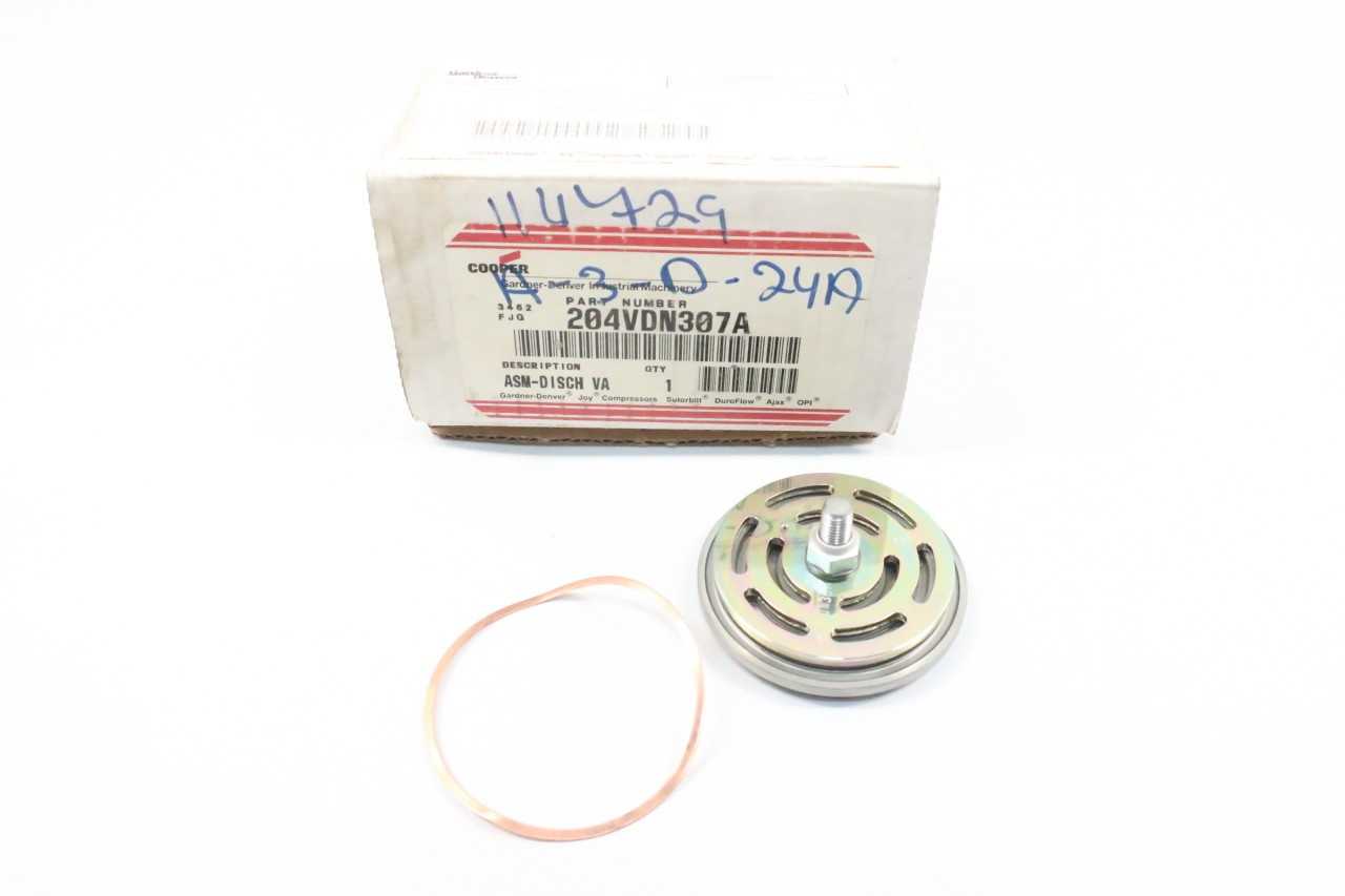 NEW COOPER 204VDN307A GARDNER-DENVER DISCHARGE VALVE ASSEMBLY AIR COMPRESSOR PARTS AND ACCESSORY - AIR COMPRESSORS NEW COOPER 204VDN307A GARDNER-DENVER DISCHARGE VALVE ASSEMBLY AIR COMPRESSOR PARTS AND ACCESSORY - AIR COMPRESSORS