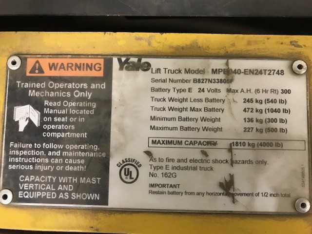 2008 Yale MPB040-EN24T2748 walkie pallet jack, Troy, MI - MATERIAL HANDLING