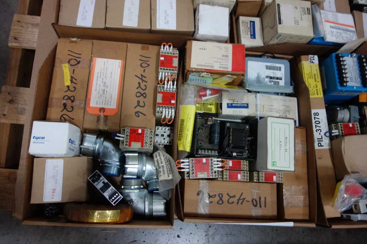 4 PALLET OF ASSORTED ELECTRICAL - ELECTRICAL COMPONENTS
