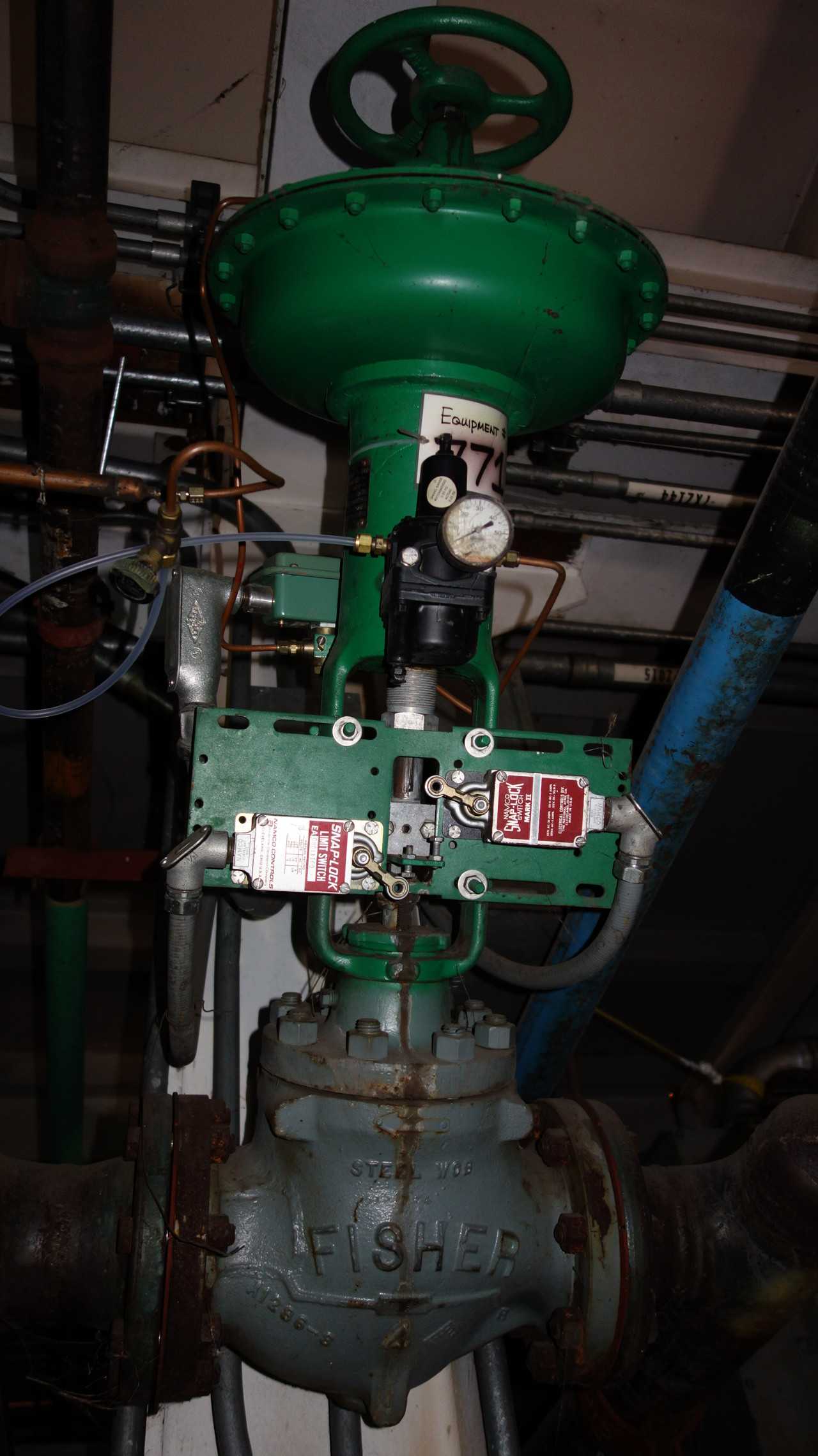 LOT OF 3 FISHER 657-ED 4IN CONTROL VALVES CL150 STEEL - CONTROL VALVE