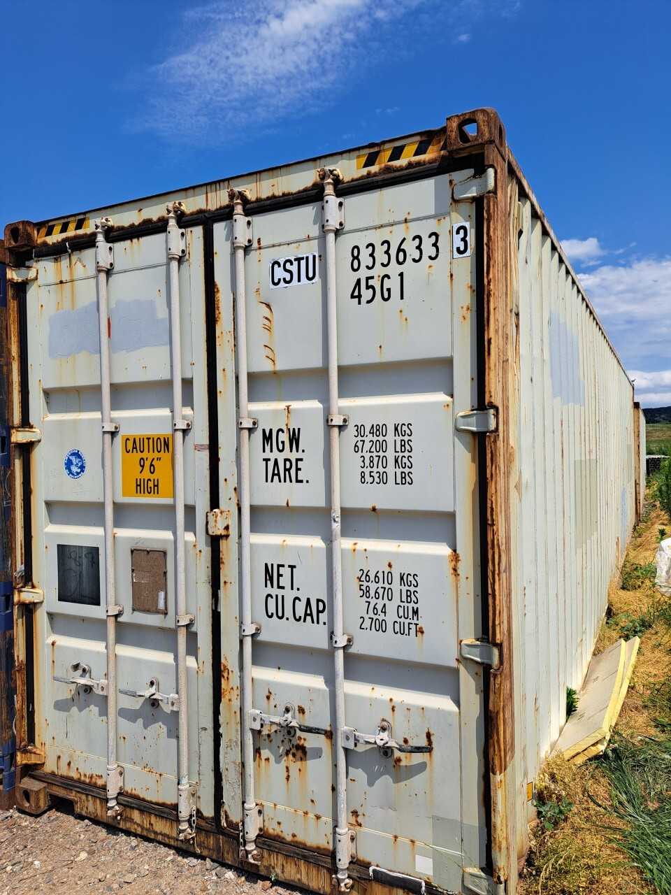 40 ft Container - Empty - INDUSTRIAL PARTS
