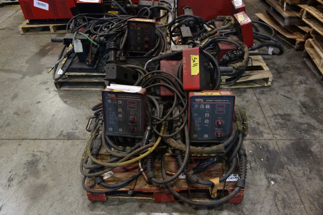 3 PALLETS OF LINCOLN ELECTRIC WELD HEADS AND ATTACHMENTS - WELDING EQUIPMENT