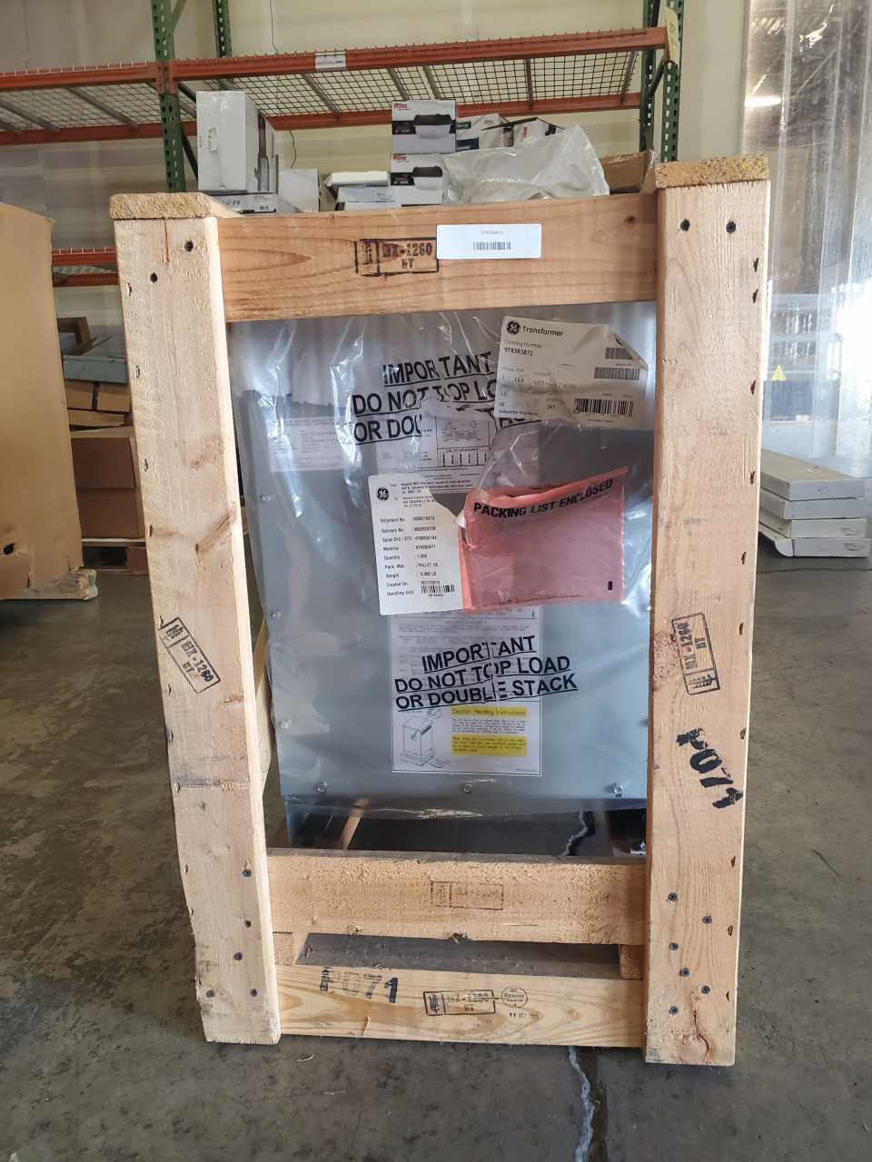 (1) General Electric 9T83B3871 Transformer 3Ph 480Y 15KVA - CONTROL TRANSFORMERS