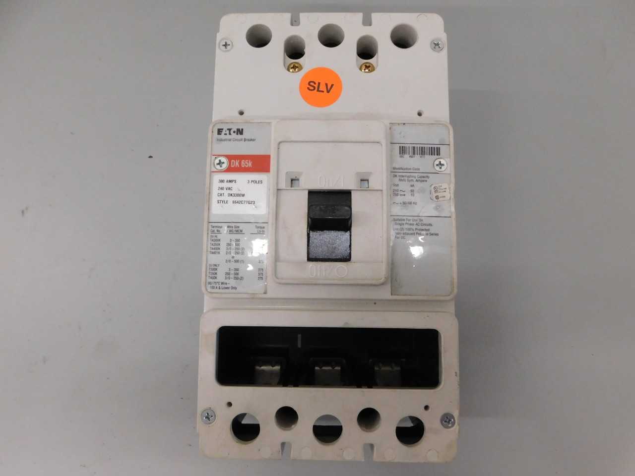 [SALVAGE - FOR PARTS ONLY] Eaton DK3300W MCCB DK 3P 300A - CIRCUIT BREAKERS