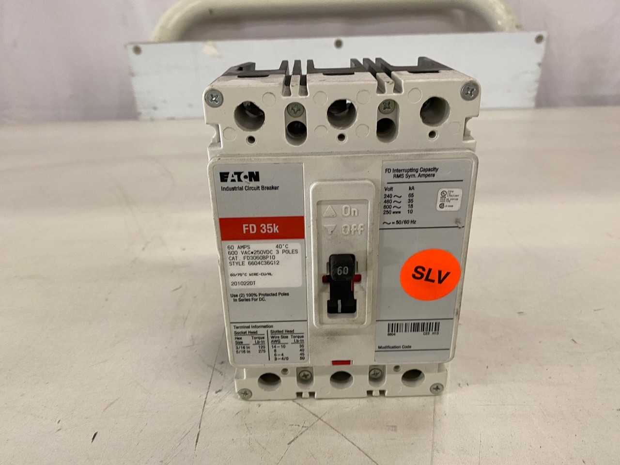 Quantity of 1x FD3060 MCCB/Molded Case Circuit Breakers - CIRCUIT BREAKERS Quantity of 1x FD3060 MCCB/Molded Case Circuit Breakers - CIRCUIT BREAKERS