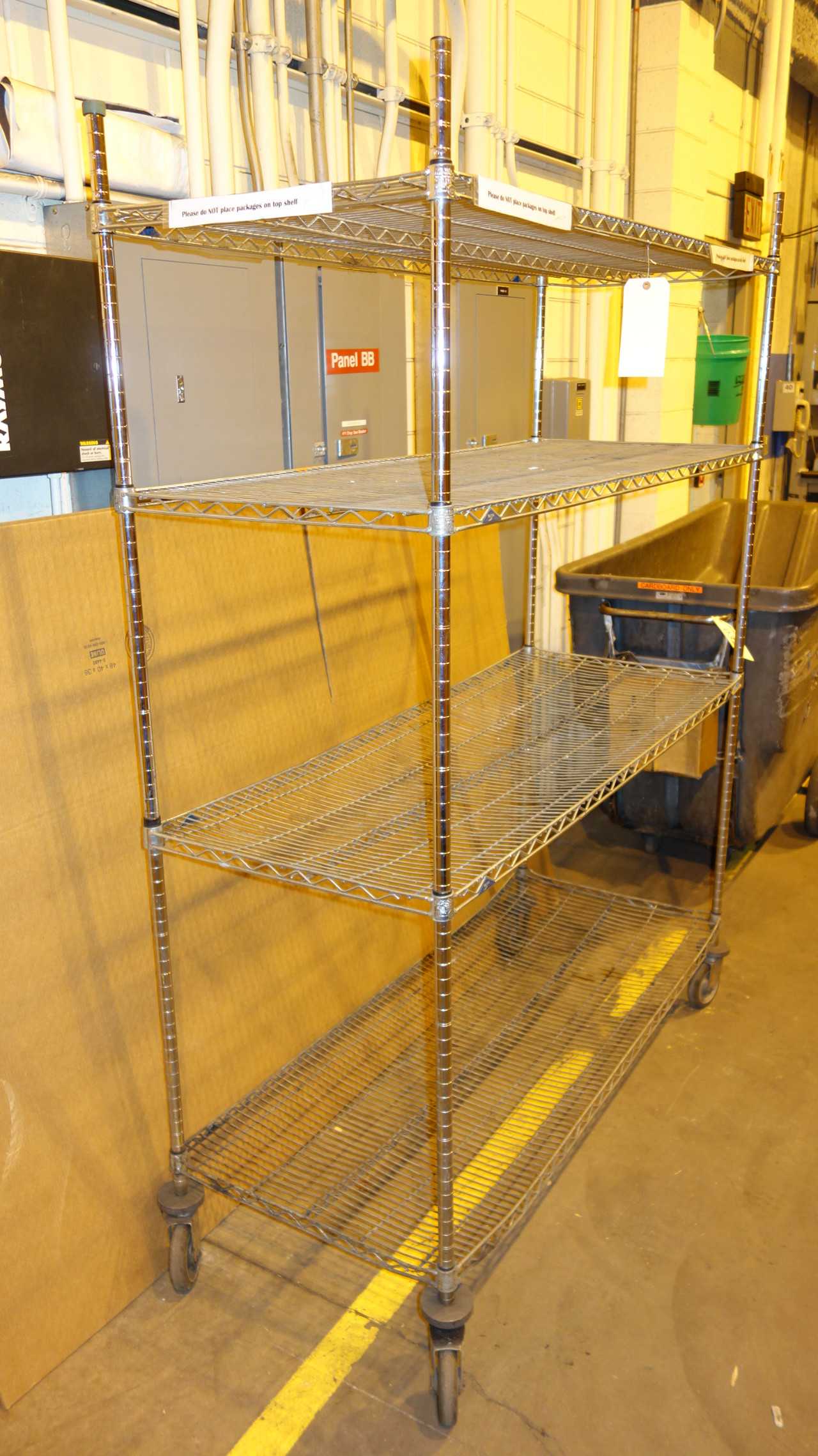 ROLLING METAL SHELF - ROLLING CARTS