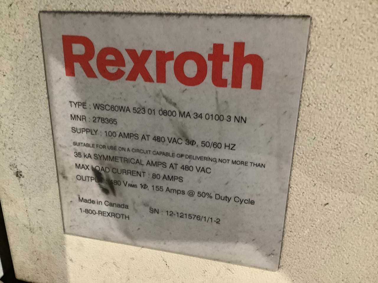 Lot of 2 Rexroth WSC60WA Weld Timer - AUTOMATION & CONTROLS