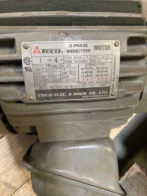 Lot of 12 Induction and DC Motors - Used - Bench Tested - Pulled from Tool Crib Inventory - ELECTRIC MOTORS