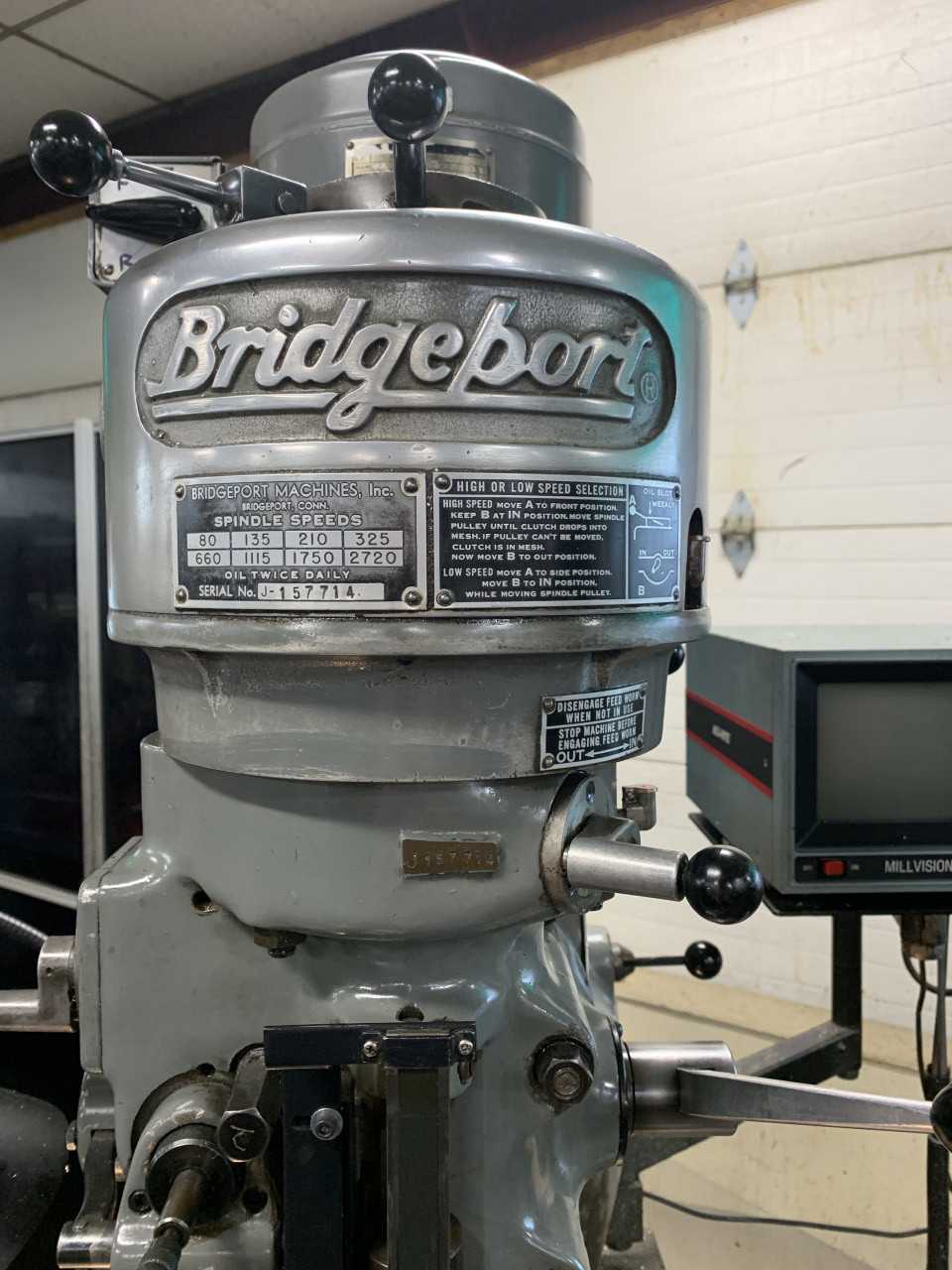 1972 Bridgeport 156916 Mill - MILLING MACHINES