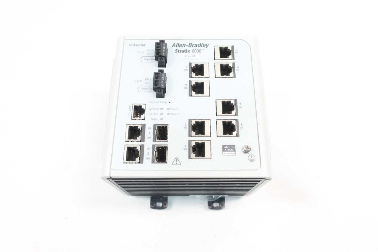 ALLEN BRADLEY 1783MS10T STRATIX 8000 ETHERNET IP SWITCH SER A - AUTOMATION & CONTROLS ALLEN BRADLEY 1783MS10T STRATIX 8000 ETHERNET IP SWITCH SER A - AUTOMATION & CONTROLS