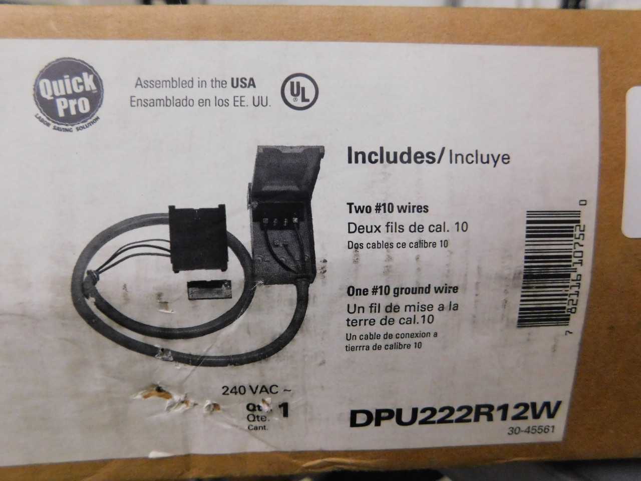 Lot of 1 AC Disconnect Kit - ELECTRICAL COMPONENTS