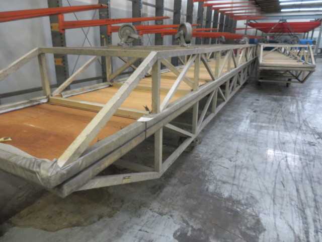 Aluminum Table on Wheels, 5' X 40', Approx. (2) - MATERIAL HANDLING