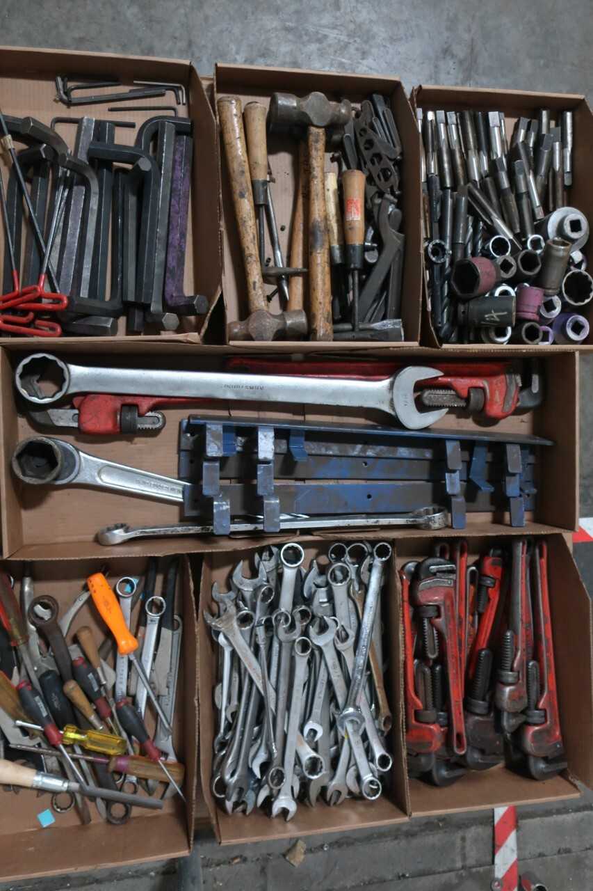 2 PALLETS OF ASSORTED TOOLS, PARTS AND ACCESSORIES - HAND TOOLS