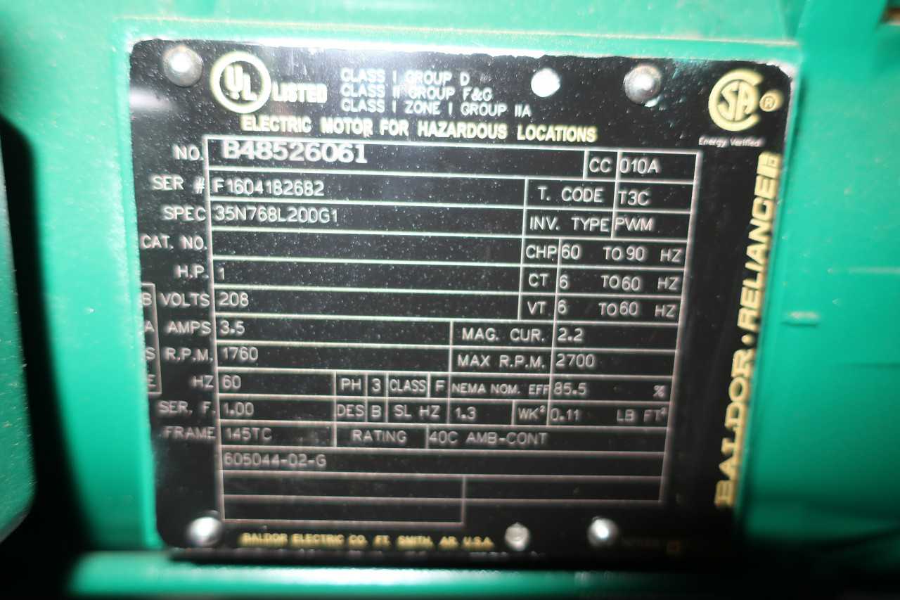 MASTER 90SM11251501 17:1 208V 3PH GEAR REDUCER - GEAR REDUCERS