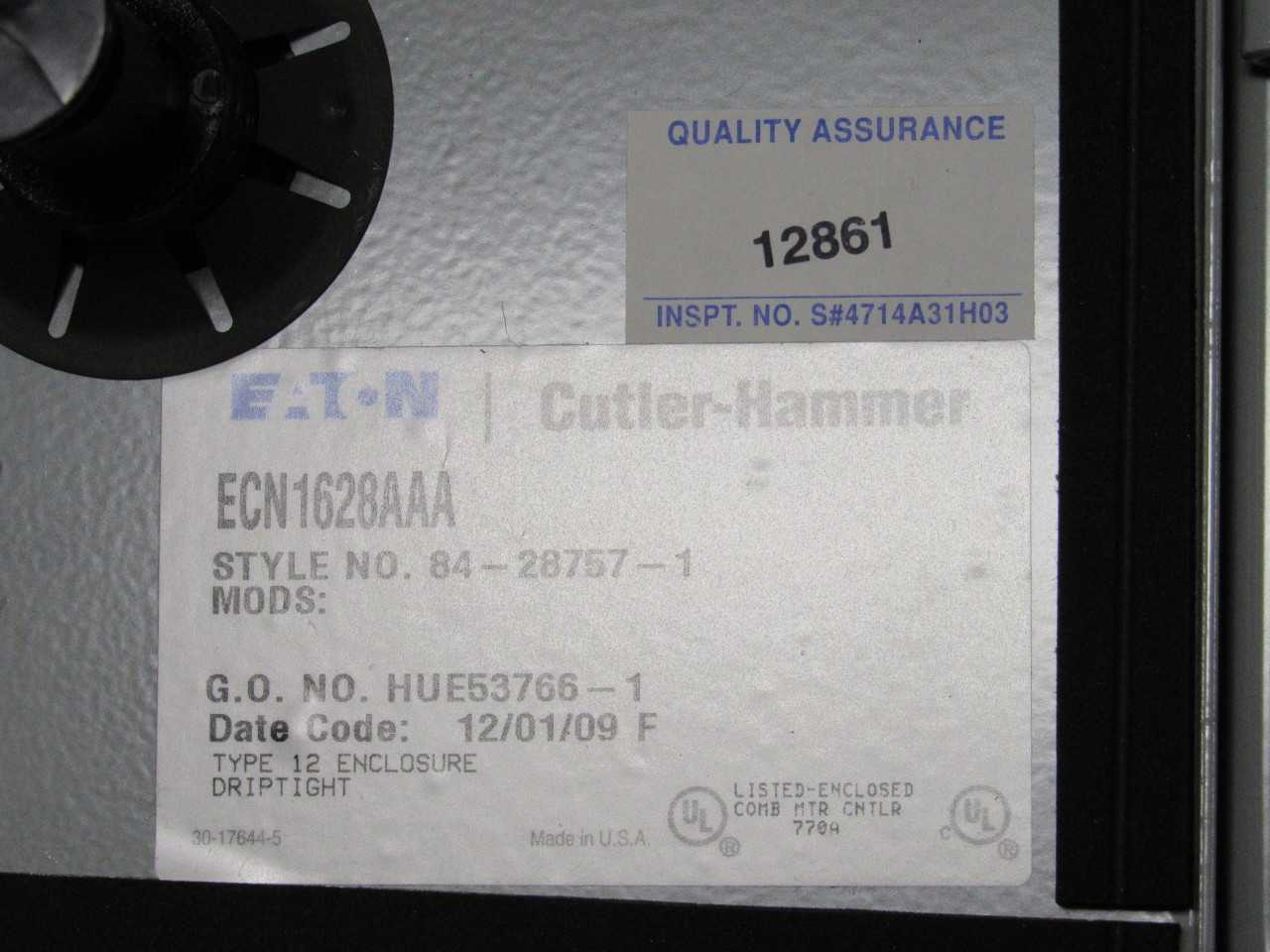 Eaton Combination Starter w/ Disconnect - MOTOR STARTERS