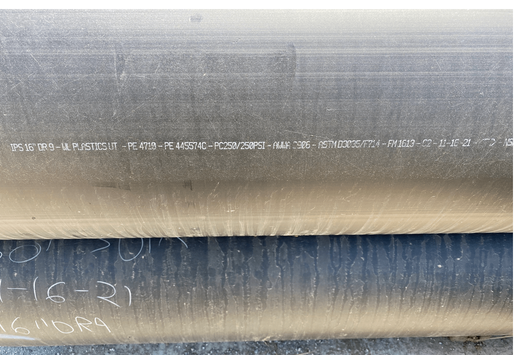 WL Plastics 16" DR-9 HDPE Pipe (2,080 Linear Feet) - ELECTRICAL COMPONENTS