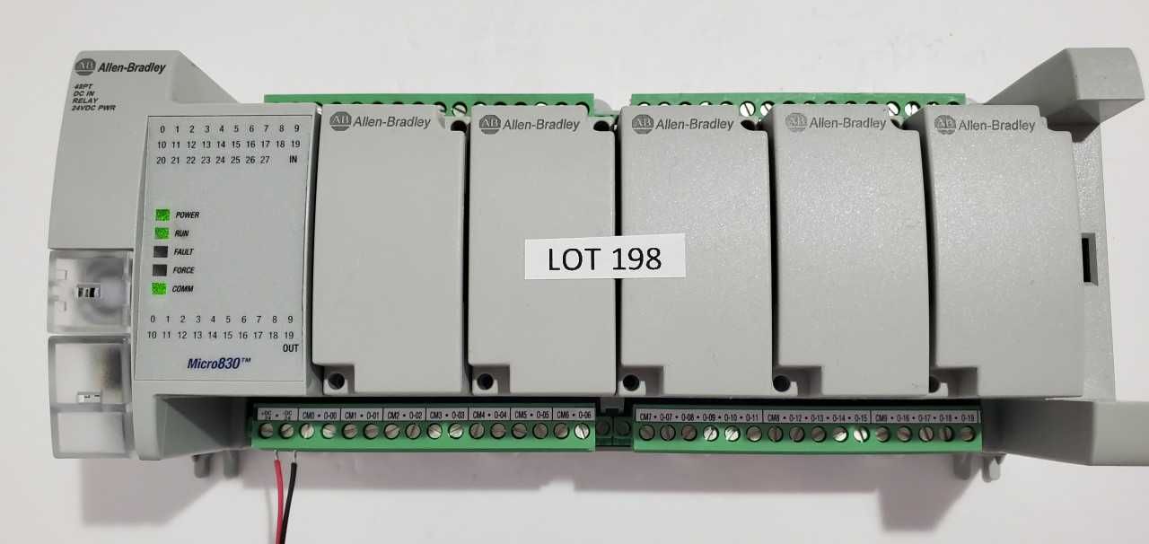 Allen Bradley Micro 830 2080-LC30-48QWB PLC - AUTOMATION & CONTROLS Allen Bradley Micro 830 2080-LC30-48QWB PLC - AUTOMATION & CONTROLS