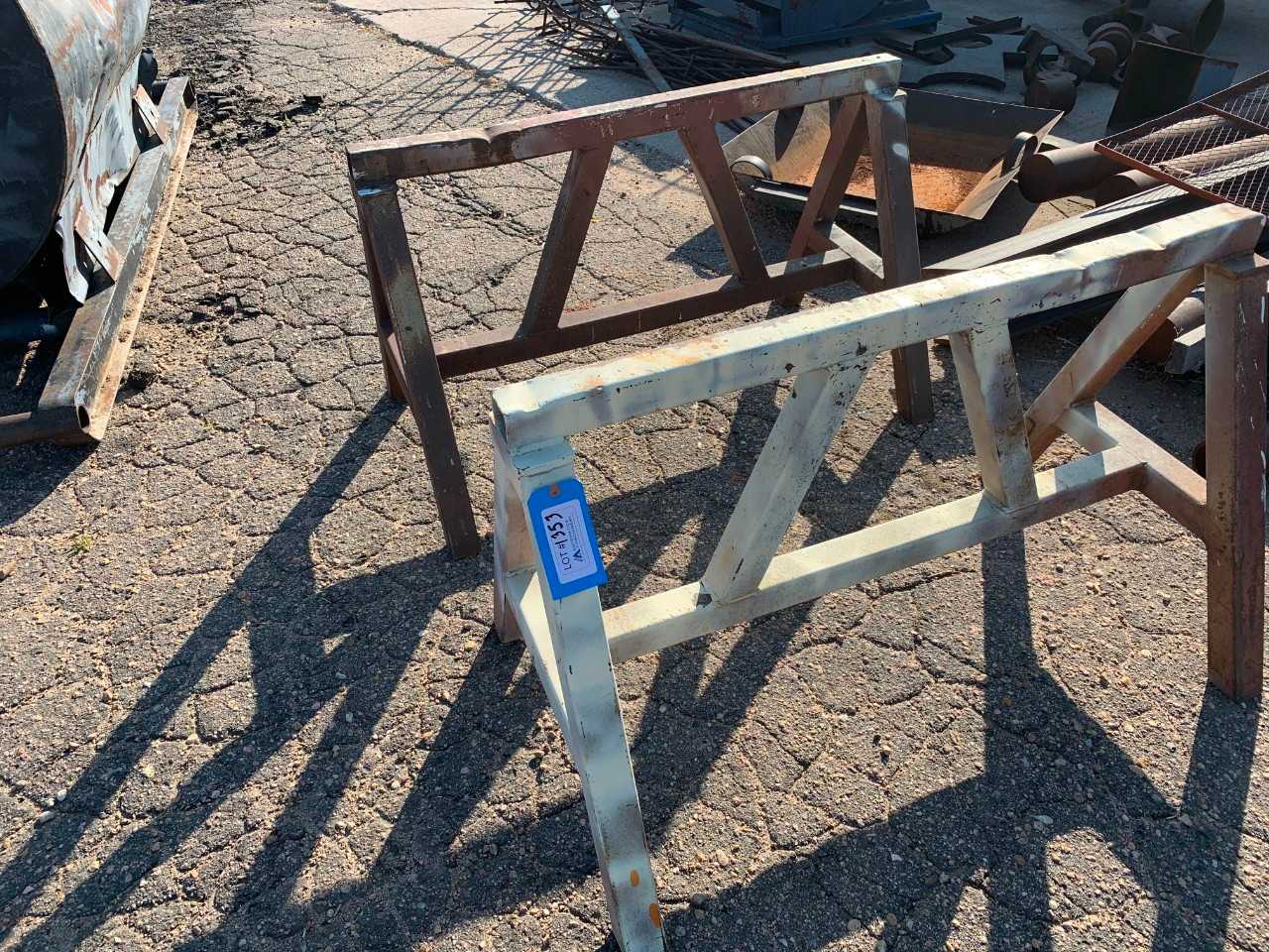 Metal Saw Horse x 2 - INDUSTRIAL PARTS