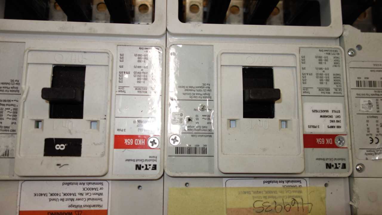1 PALLET OF ASSORTED EATON HKD 65K, L630E CIRCUIT BREAKERS - CIRCUIT BREAKERS
