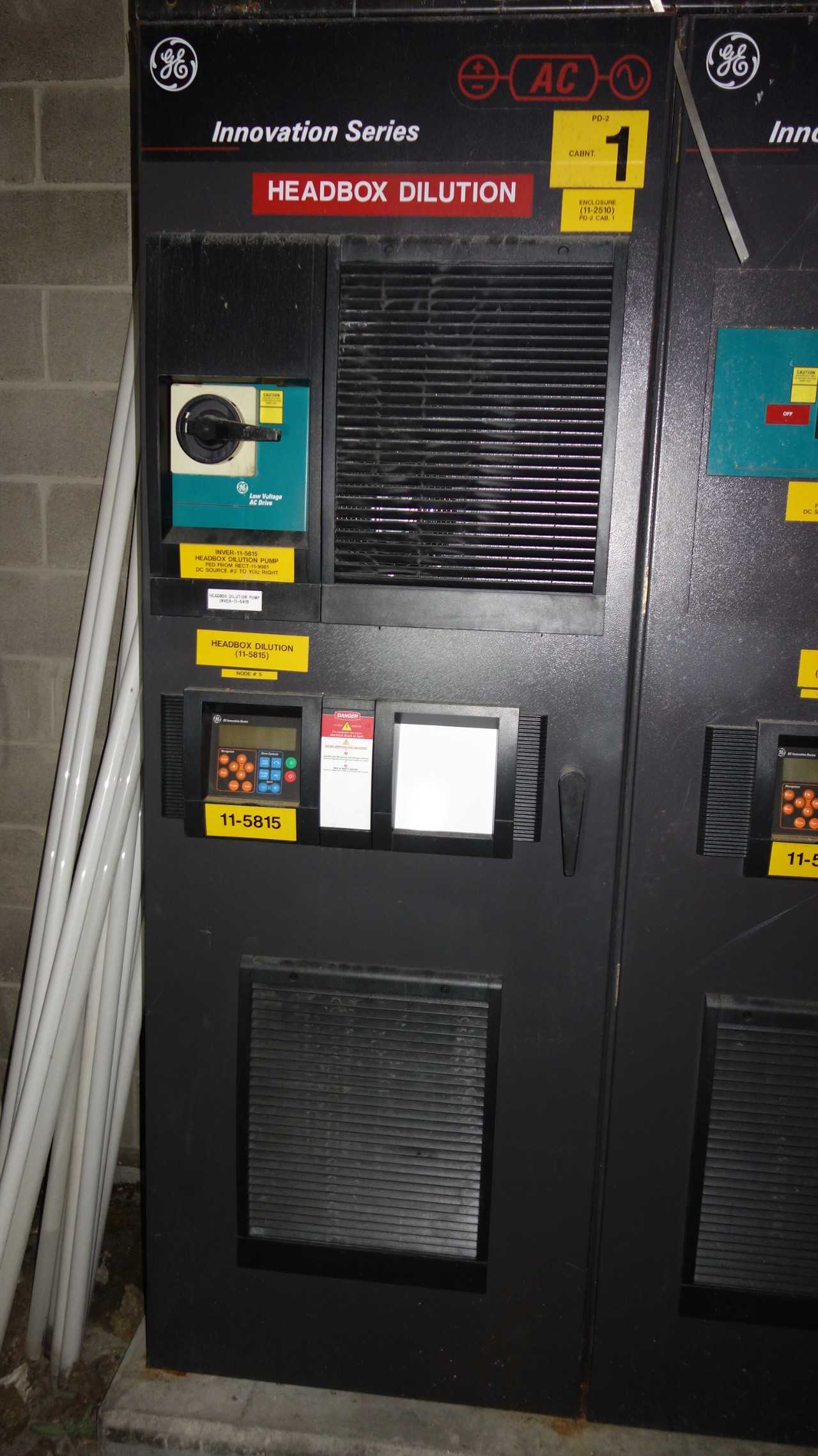 GE INNOVATION DC to AC DRIVE 460V 3 Phase 216 KVA 6-90Hz CCW 11-5815 - MOTOR DRIVES