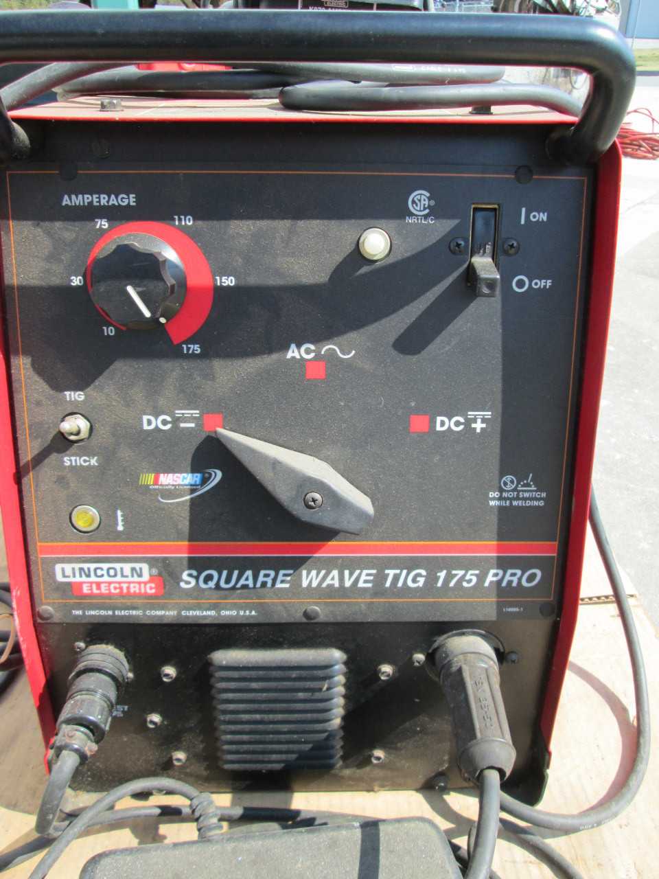 Lincoln Electric SQUARE WAVE TIG 175 TIG WELDER - WELDING EQUIPMENT