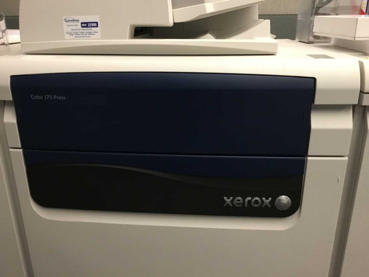 Xerox J75 production color copier/printer - MISCELLANEOUS