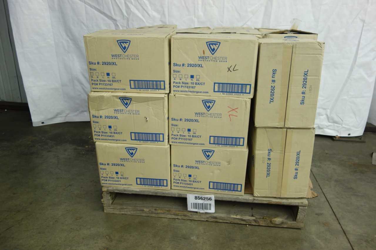 PALLET OF XL SIZE WEST CHESTER NITRILE DISPOSABLE GLOVES - LAB & SCIENTIFIC