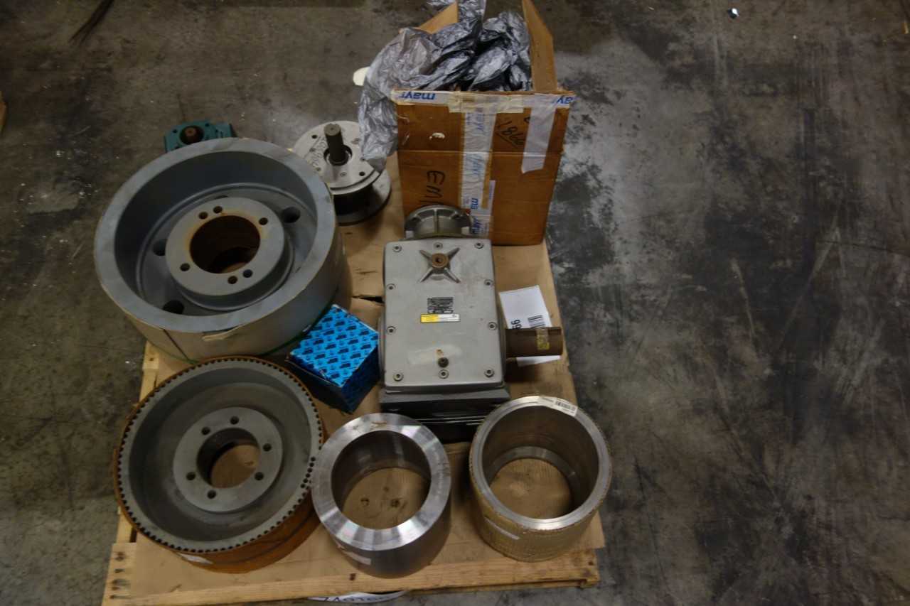 1 PALLET OF ASSORTED GEAR REDUCERS, COATED SHAFT SLEEVES, BUSHING- KENNAMETAL, NORD, ETP, MAYR - GEAR REDUCERS 1 PALLET OF ASSORTED GEAR REDUCERS, COATED SHAFT SLEEVES, BUSHING- KENNAMETAL, NORD, ETP, MAYR - GEAR REDUCERS