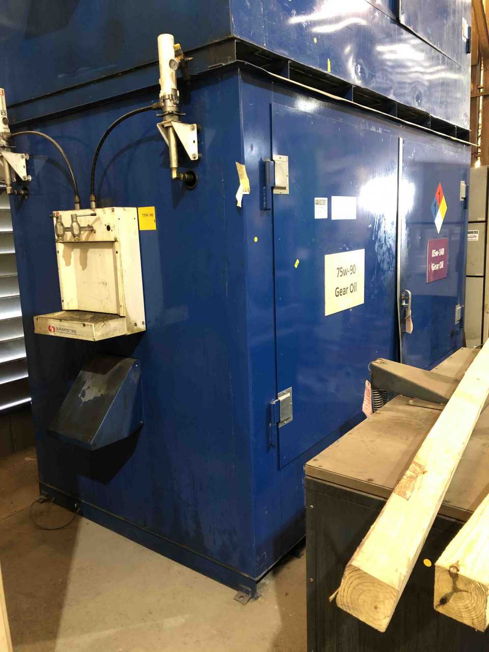 Denios Oil Drum Storage and Spill Containment Cabinet with External Dispensers - PROCESS EQUIPMENT