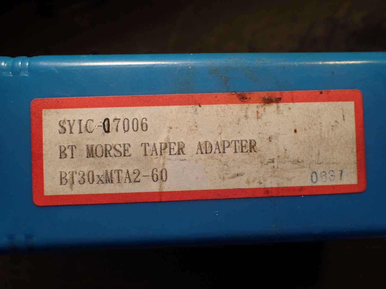 Techniks SYIC-07006 Morse Taper #2 2MT Drill Mill Tool Holder: BT-30 Taper Shank - HOLEMAKING TOOLS