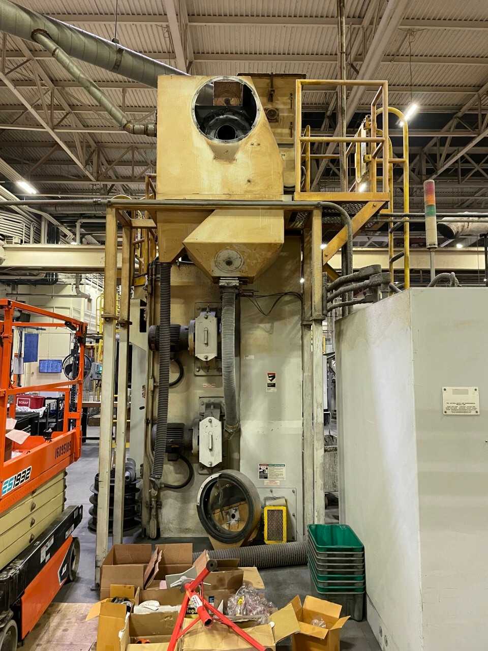 2010 Wheelabrator DEA02951 3 Position Twirling Hanger Automated Shot Blast Machine with Wet Type Dust Collector System - SHOT PEENING MACHINE