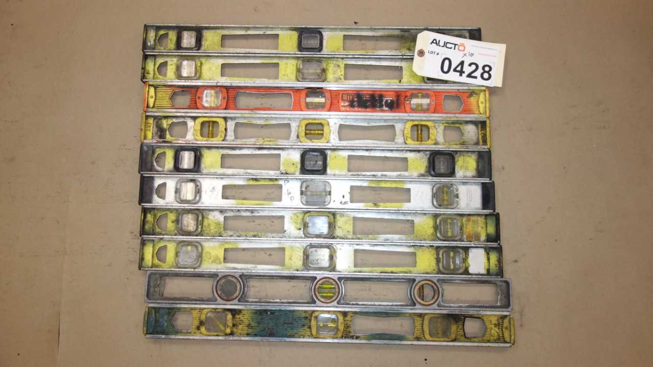 LOT OF 10 EMPIRE STANLEY 2 FT LEVELS - ELECTRIC POWER TOOLS