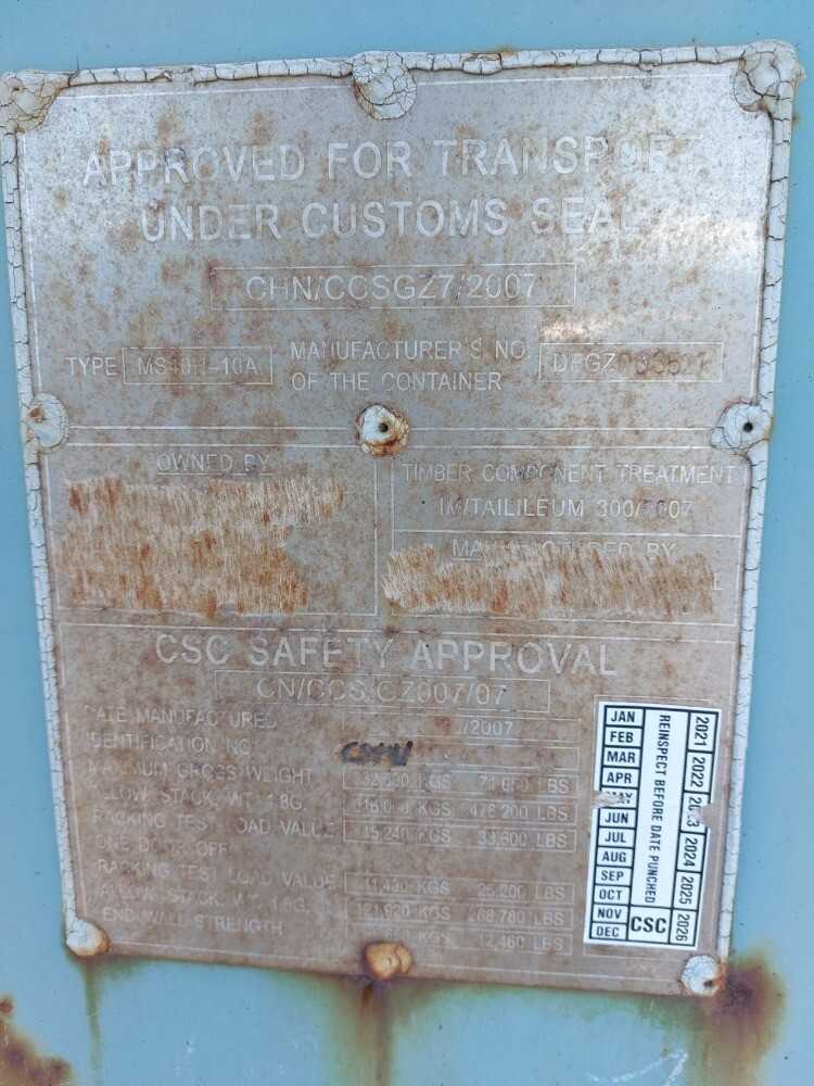 40 ft Container - Empty - INDUSTRIAL PARTS