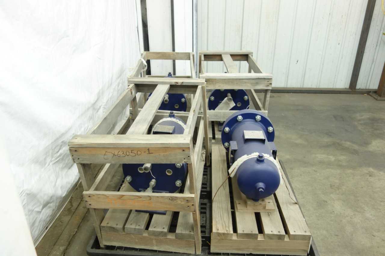 LOT OF 4 JOHN CRANE LEMCO LHXR-0750-SCS HEAT EXCHANGERS