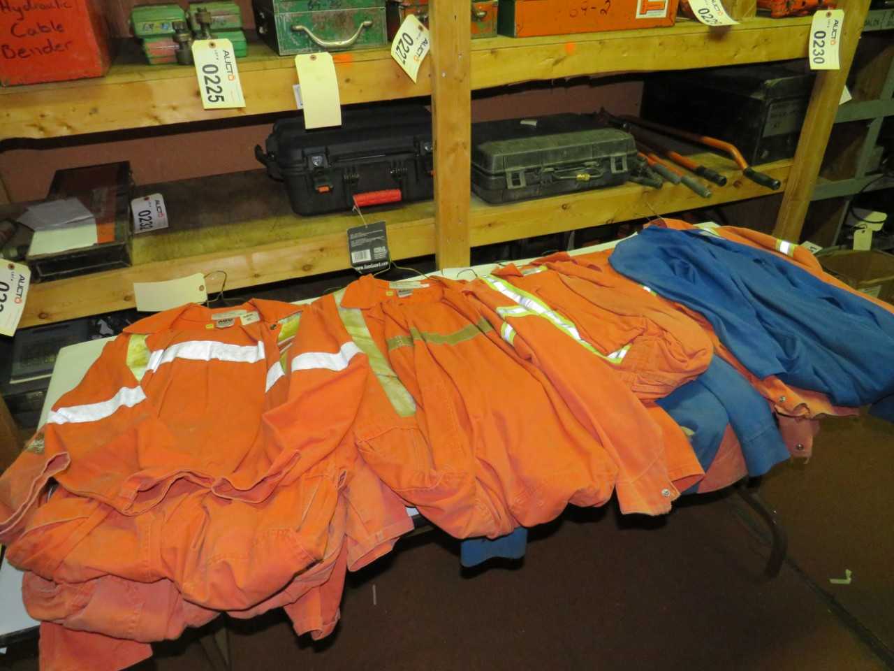 LOT OF 10 ASSORTED FLAME RESISTANT COVERALLS - SAFETY SWITCH