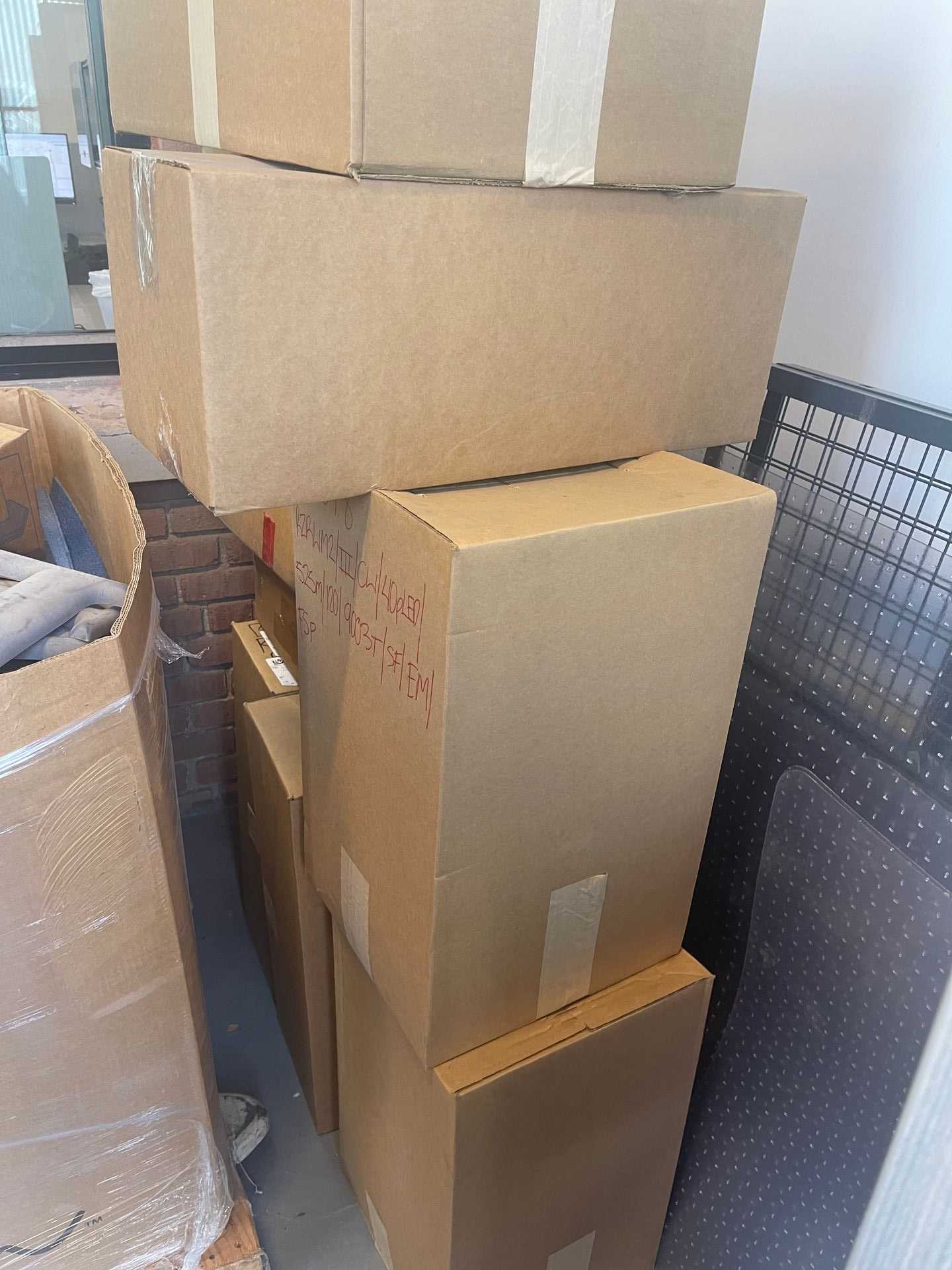 Bulk Lot of Lighting Package Equipment Including Wall Mount Lights, Drivers, Exit Signs & More - LIGHTING