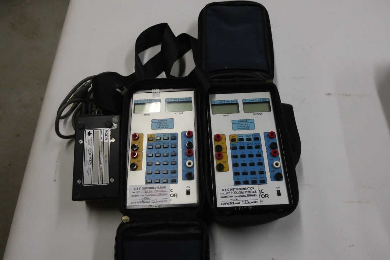 LOT OF 2 ASSORTED PROMAC X20 BEC, X20 BP3 PROCESS CALIBRATOR - ELECTRIC POWER TOOLS