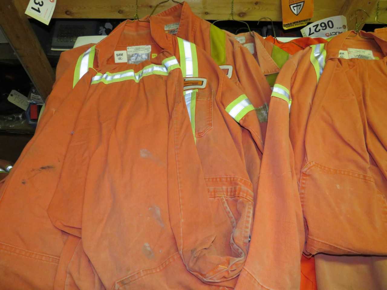 LOT OF 10 ASSORTED FLAME RESISTANT COVERALLS - MACHINING ACCESSORIES & TOOLING