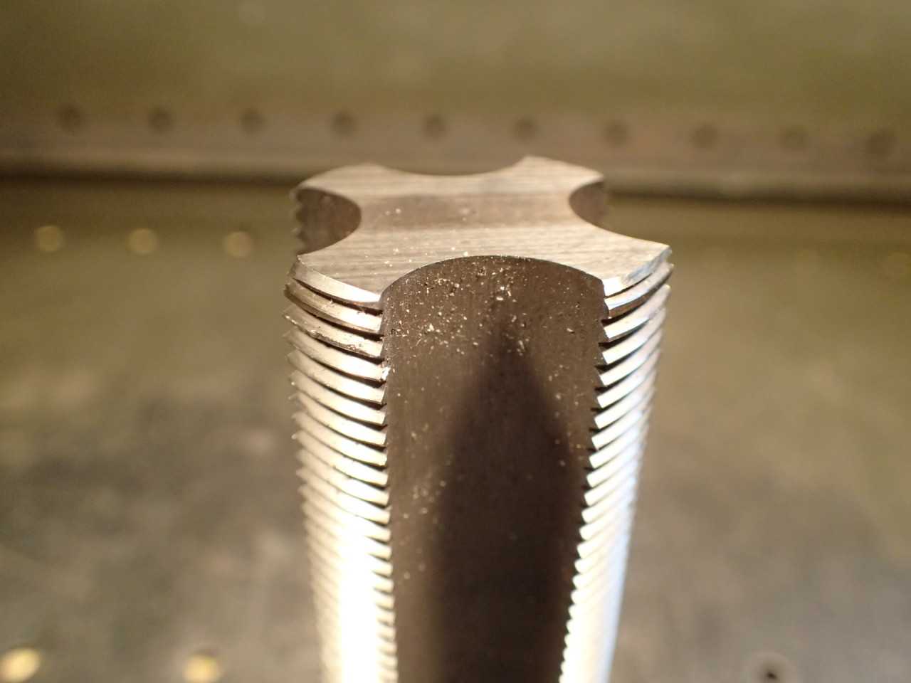 GTS 1-1/2" -12 NF Bottom Hand Thread Tap: 4-Flute, 2-3/4" Long Flutes, +.01, GH4 - MACHINING ACCESSORIES & TOOLING