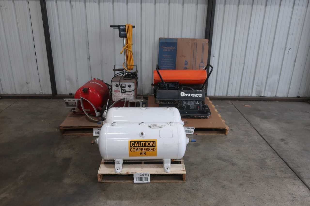 3 PALLETS OF ASSORTED SHOP EQUIPMENT - ELECTRIC POWER TOOLS