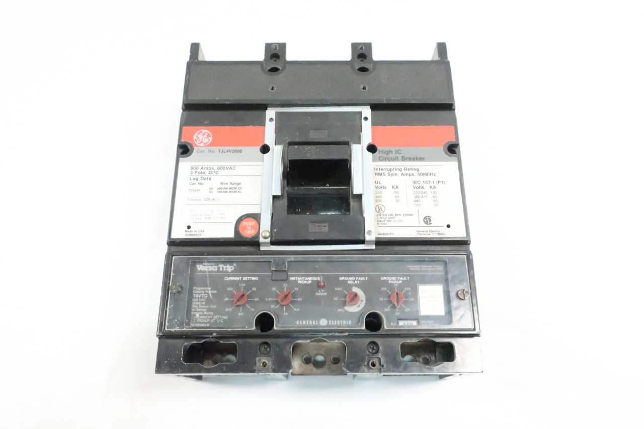 GE TJL4V2606 CIRCUIT BREAKER 600A - CIRCUIT BREAKERS