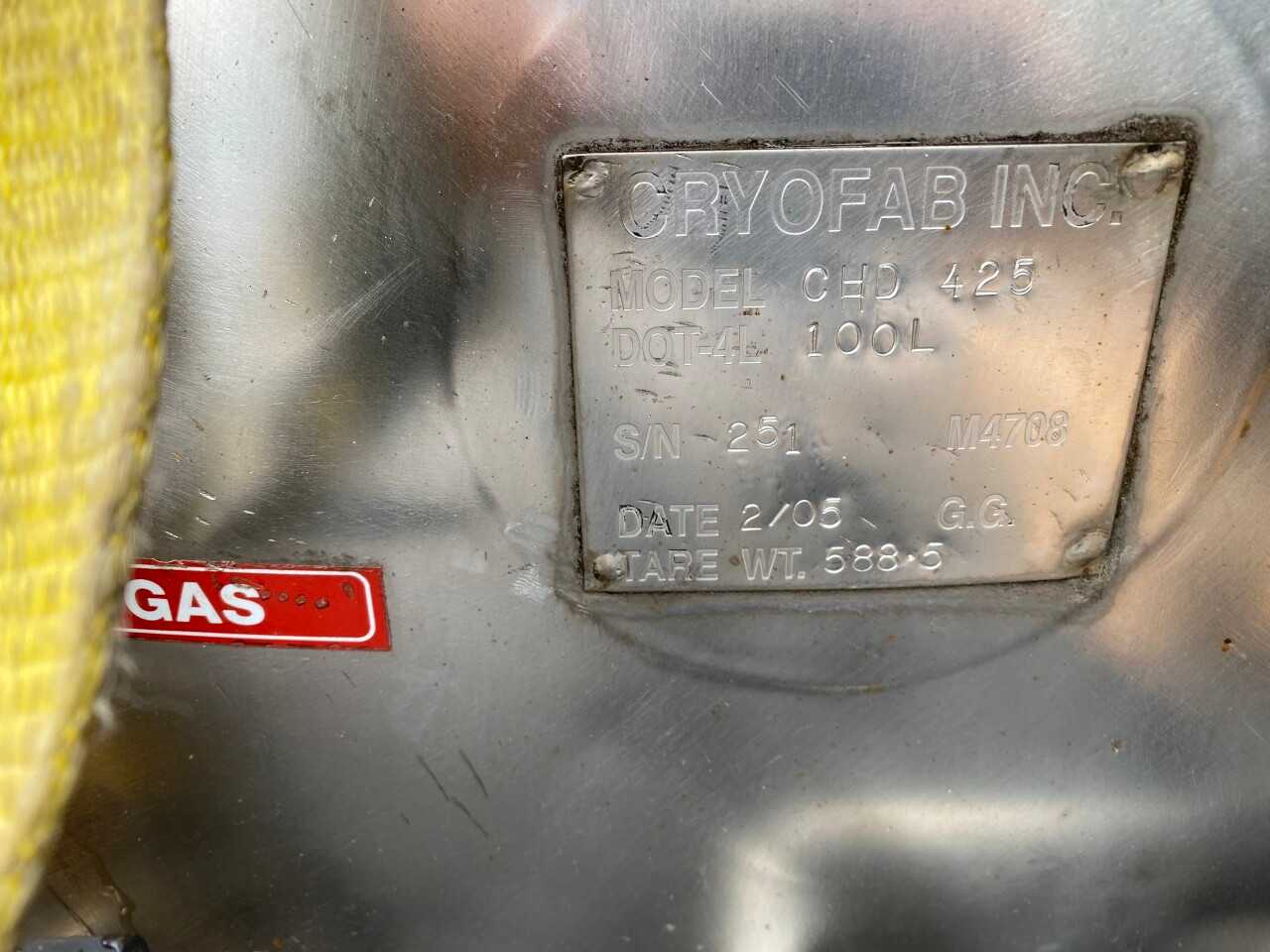 2005 Cryofab Tank - PROCESS EQUIPMENT