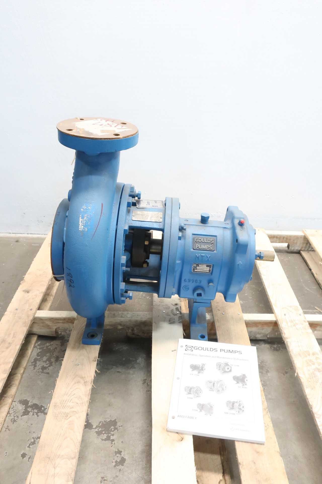 GOULDS 3196 MTX 3X4-10H IRON 3IN 500GPM STAINLESS 10IN 1-1/4IN 4IN CENTRIFUGAL PUMP - CENTRIFUGAL PUMP GOULDS 3196 MTX 3X4-10H IRON 3IN 500GPM STAINLESS 10IN 1-1/4IN 4IN CENTRIFUGAL PUMP - CENTRIFUGAL PUMP