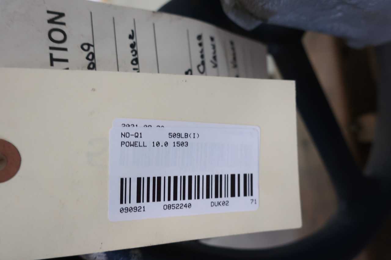 POWELL 1503 MANUAL 150 STEEL FLANGED 10IN WEDGE GATE VALVE - VALVES