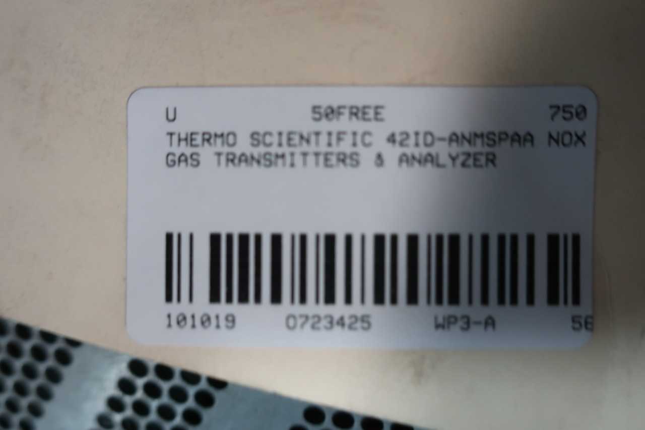 THERMO SCIENTIFIC 42I-D NOX ANALYZER - ANALYZER