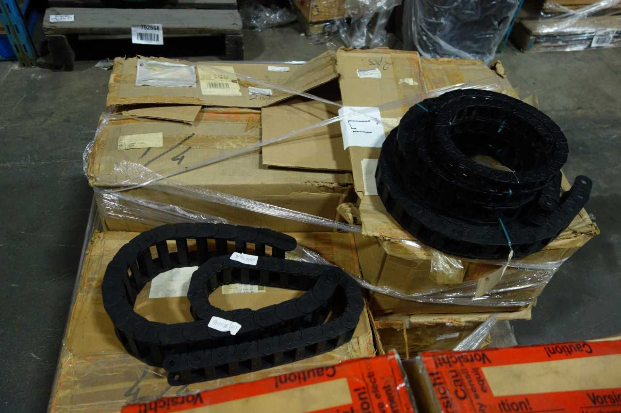 2 PALLETS OF CABLE CHAIN - ELECTRICAL COMPONENTS