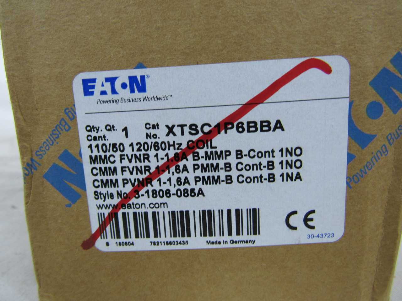 Quantity of 6x XTSC1P6BBA Motor Operators - ELECTRIC MOTORS Quantity of 6x XTSC1P6BBA Motor Operators - ELECTRIC MOTORS