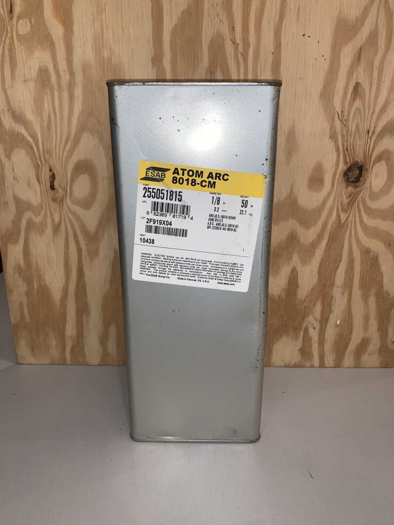 New - Lot of 24 - ESAB Atom Arc 8018-CM 50 lb Welding Rods - WELDING EQUIPMENT