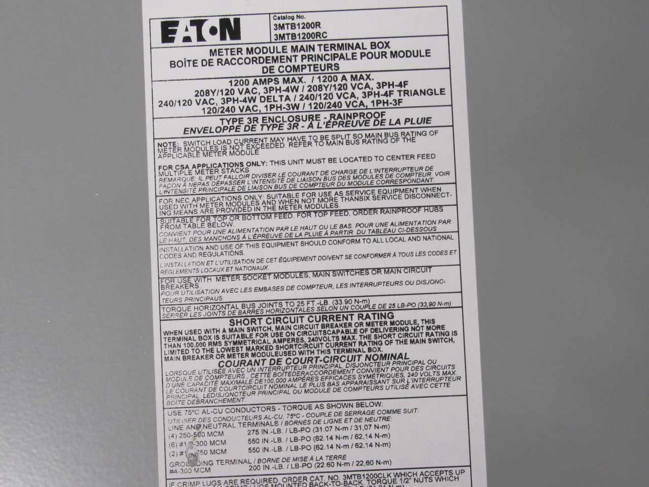 Eaton Terminal Box - ELECTRICAL COMPONENTS