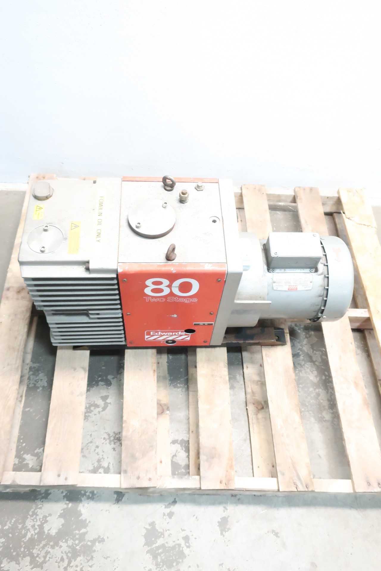 EDWARDS E2M80FF ROTARY VANE 3HP 460V-AC VACUUM PUMP - VACUUM PUMP
